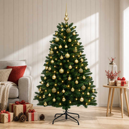 Artificial Christmas Tree Mid-green with Ornament 120 cm