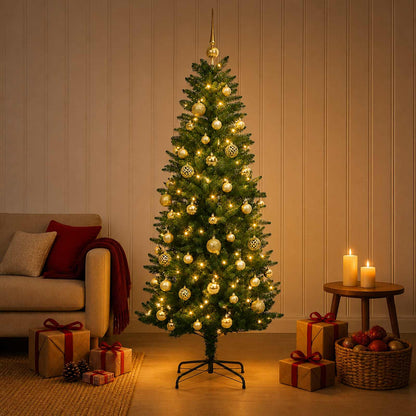 Artificial Christmas Tree with Bauble 150 cm 150 LEDs