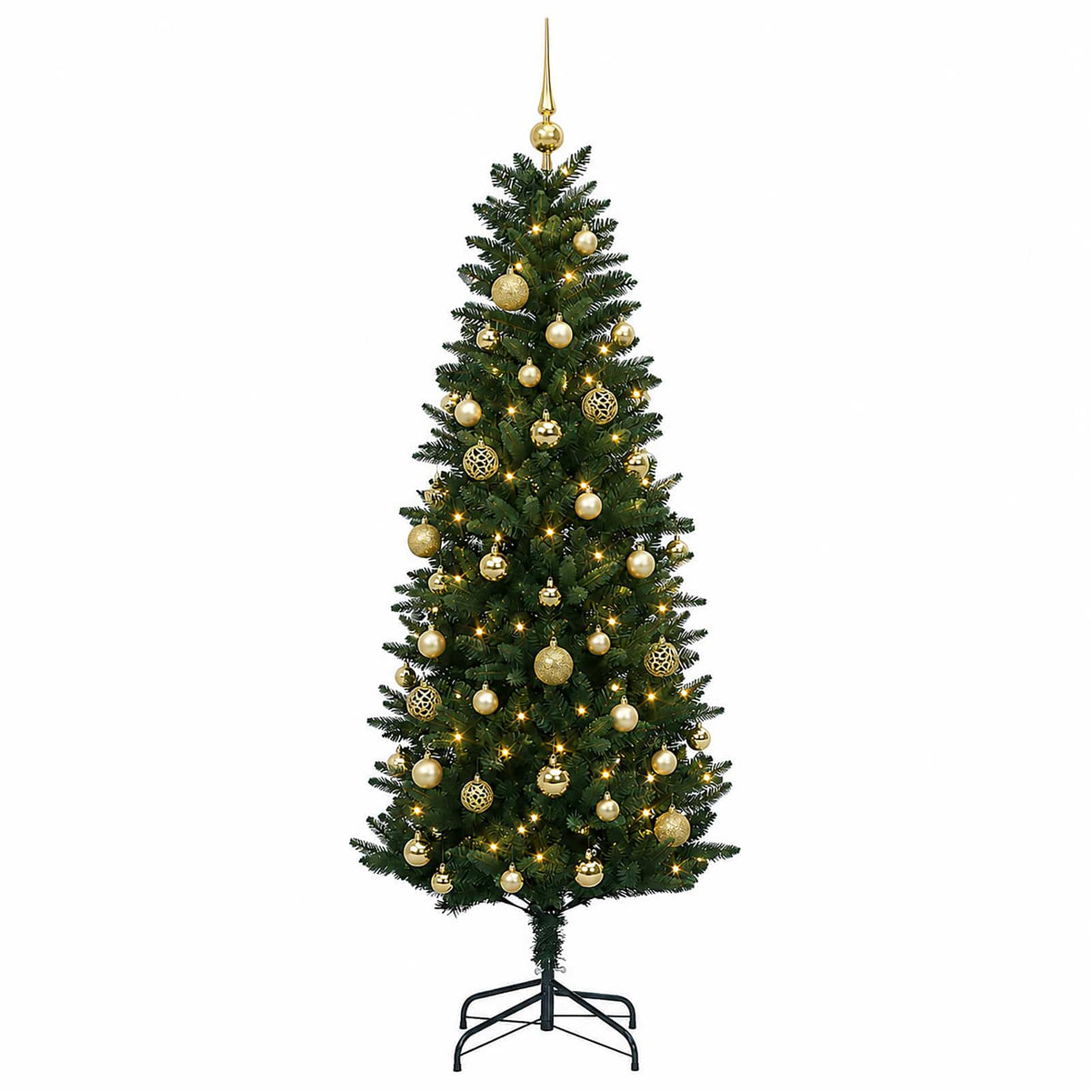 Artificial Christmas Tree with Bauble 150 cm 150 LEDs