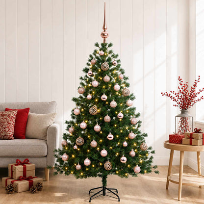 Artificial Christmas Tree with Bauble 150 cm 150 LEDs