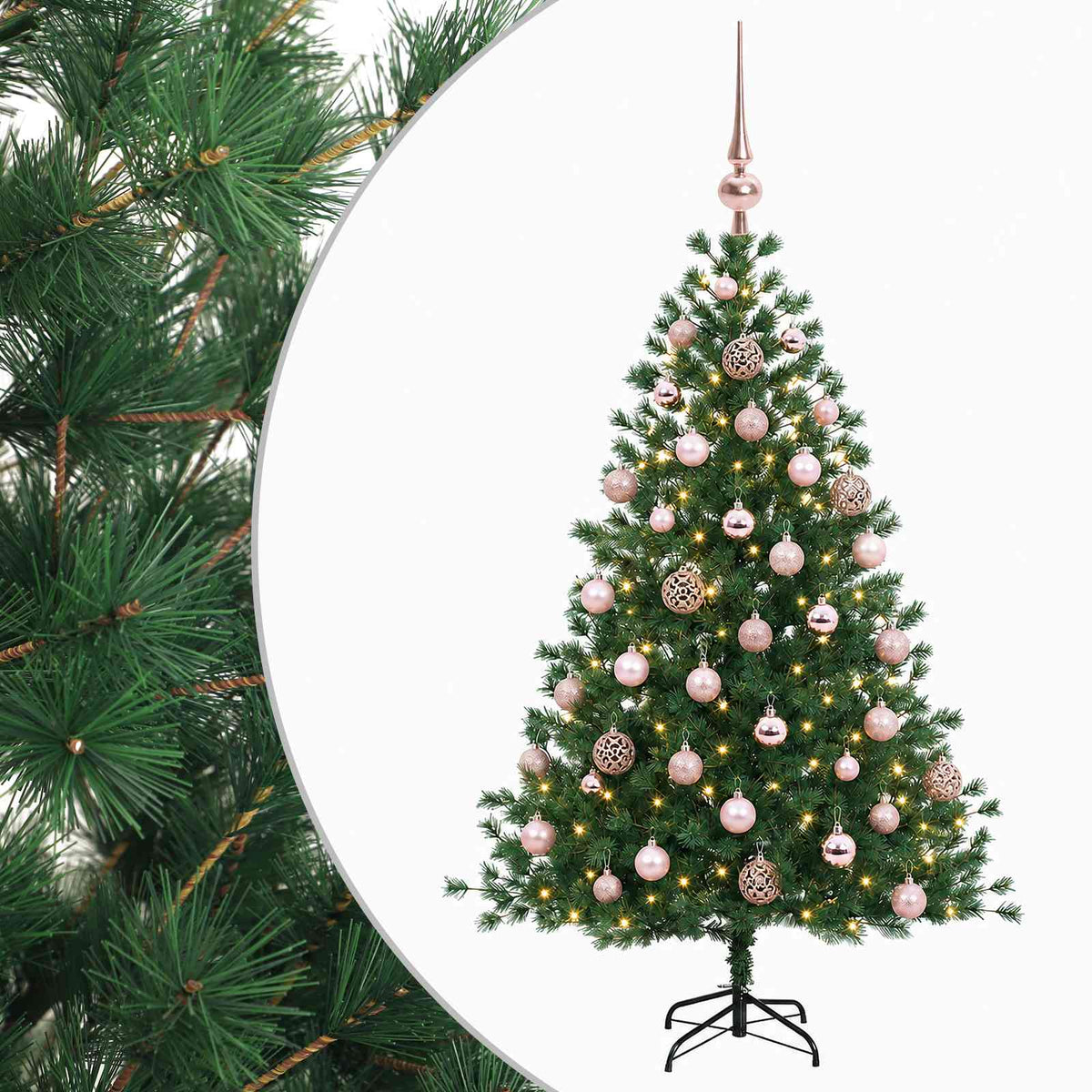 Artificial Christmas Tree with Bauble 150 cm 150 LEDs