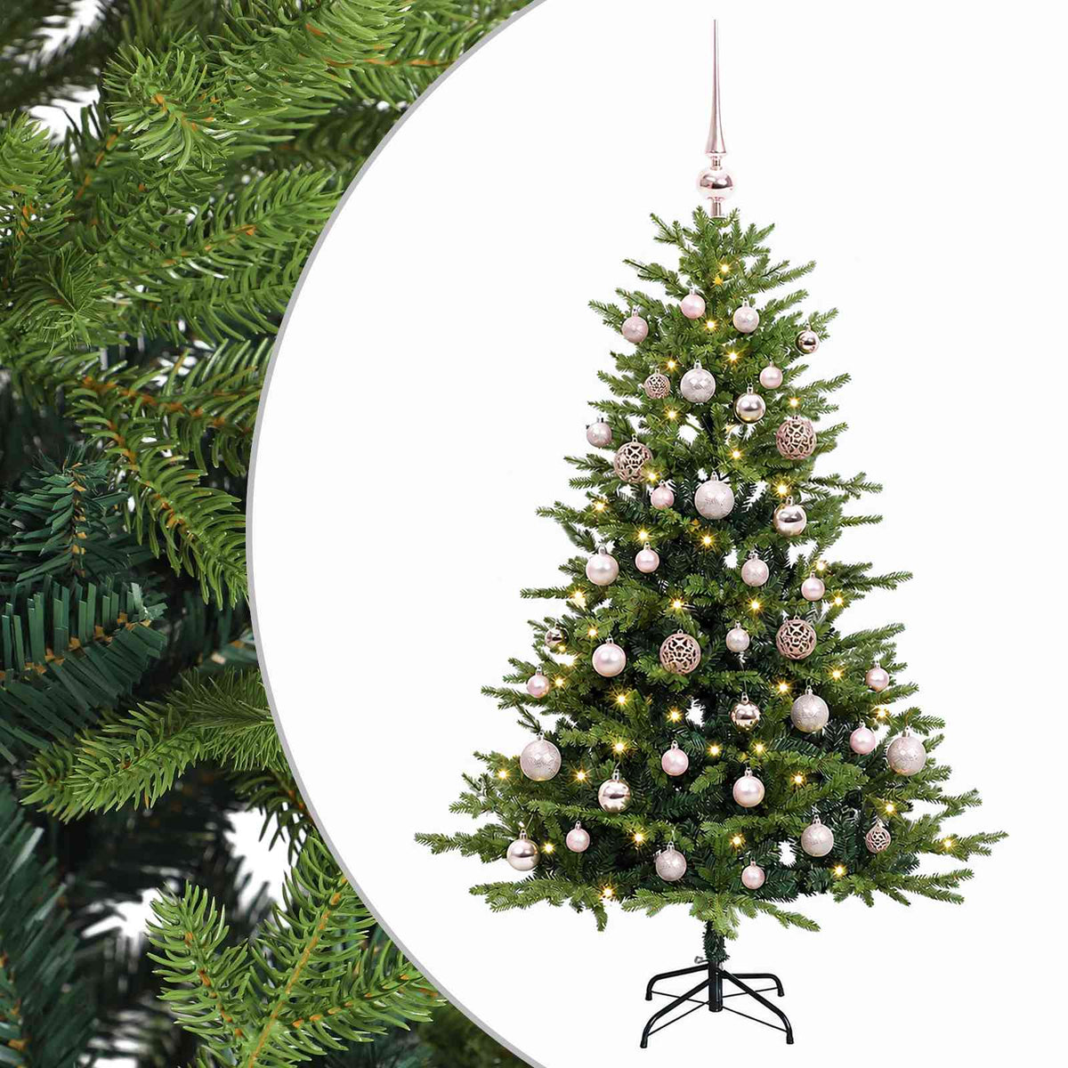 Artificial Christmas Tree with Bauble 120 cm 150 LEDs