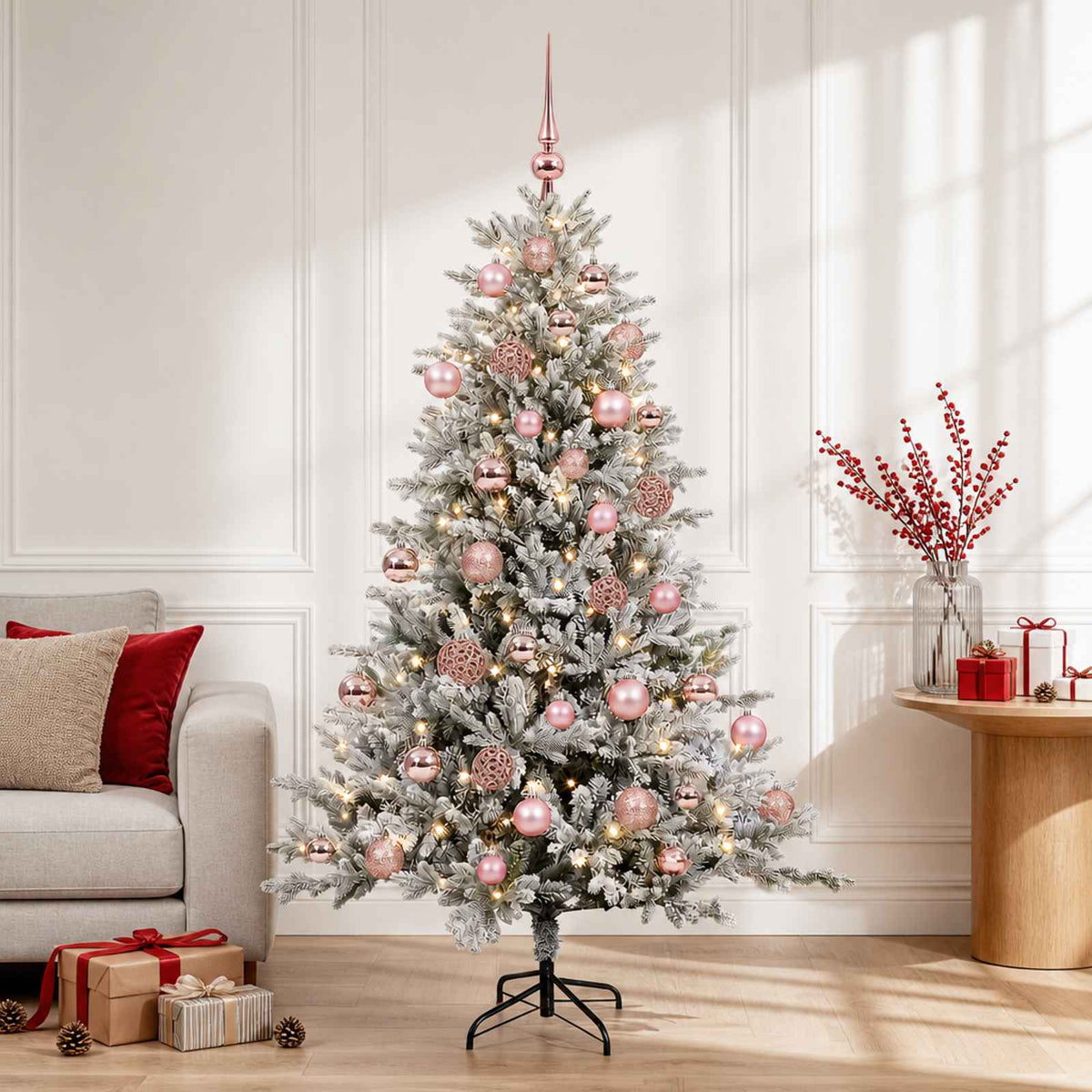 Artificial Christmas Tree with Bauble 120 cm 150 LEDs