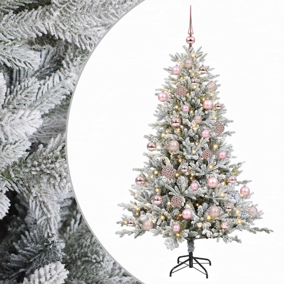 Artificial Christmas Tree with Bauble 150 cm 150 LEDs