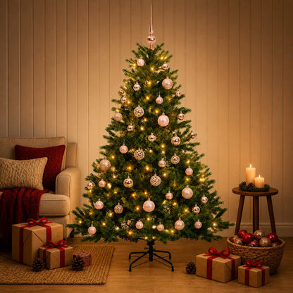 Artificial Christmas Tree with Bauble 150 cm 150 LEDs