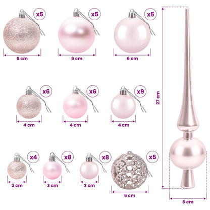 Artificial Christmas Tree with Bauble 120 cm 150 LEDs