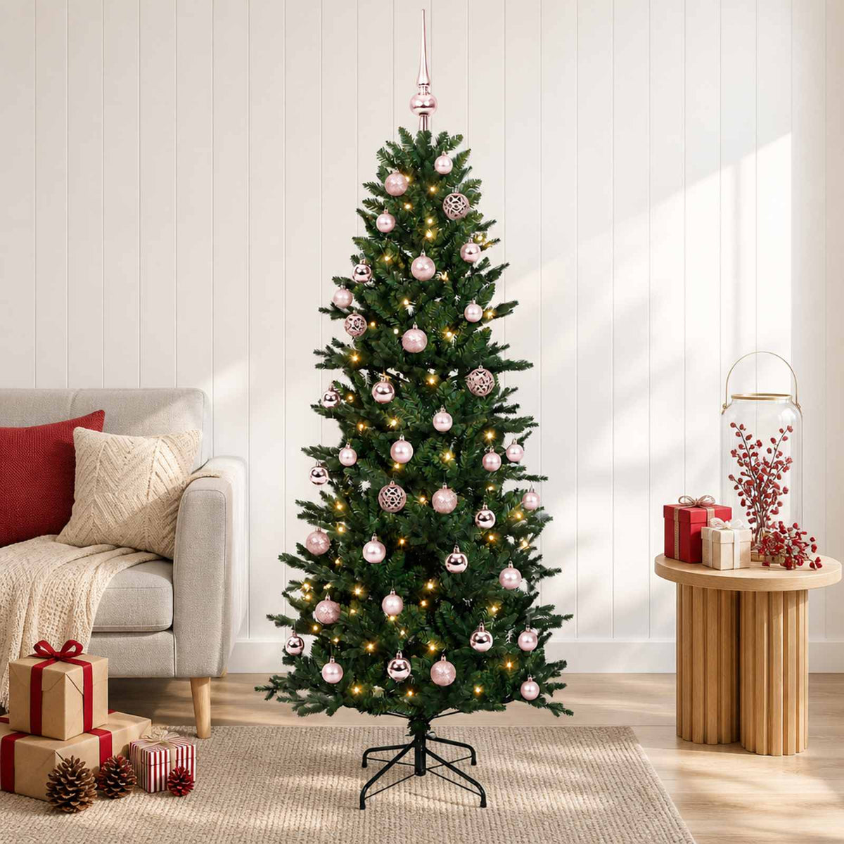 Artificial Christmas Tree with Bauble 120 cm 150 LEDs