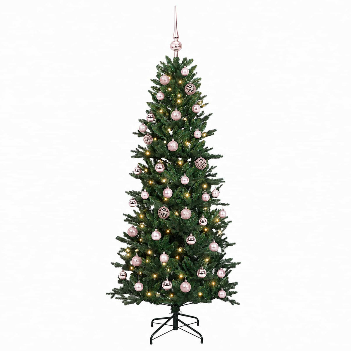 Artificial Christmas Tree with Bauble 150 cm 150 LEDs