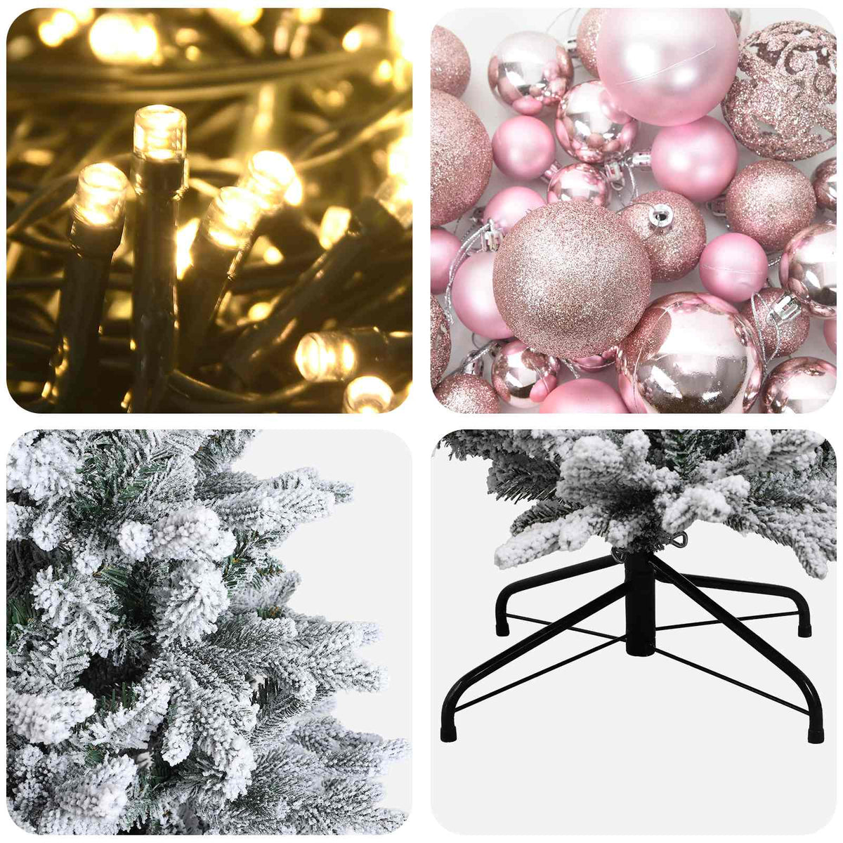 Artificial Christmas Tree with Bauble 120 cm 150 LEDs