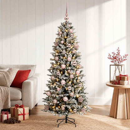 Artificial Christmas Tree with Bauble 150 cm 150 LEDs