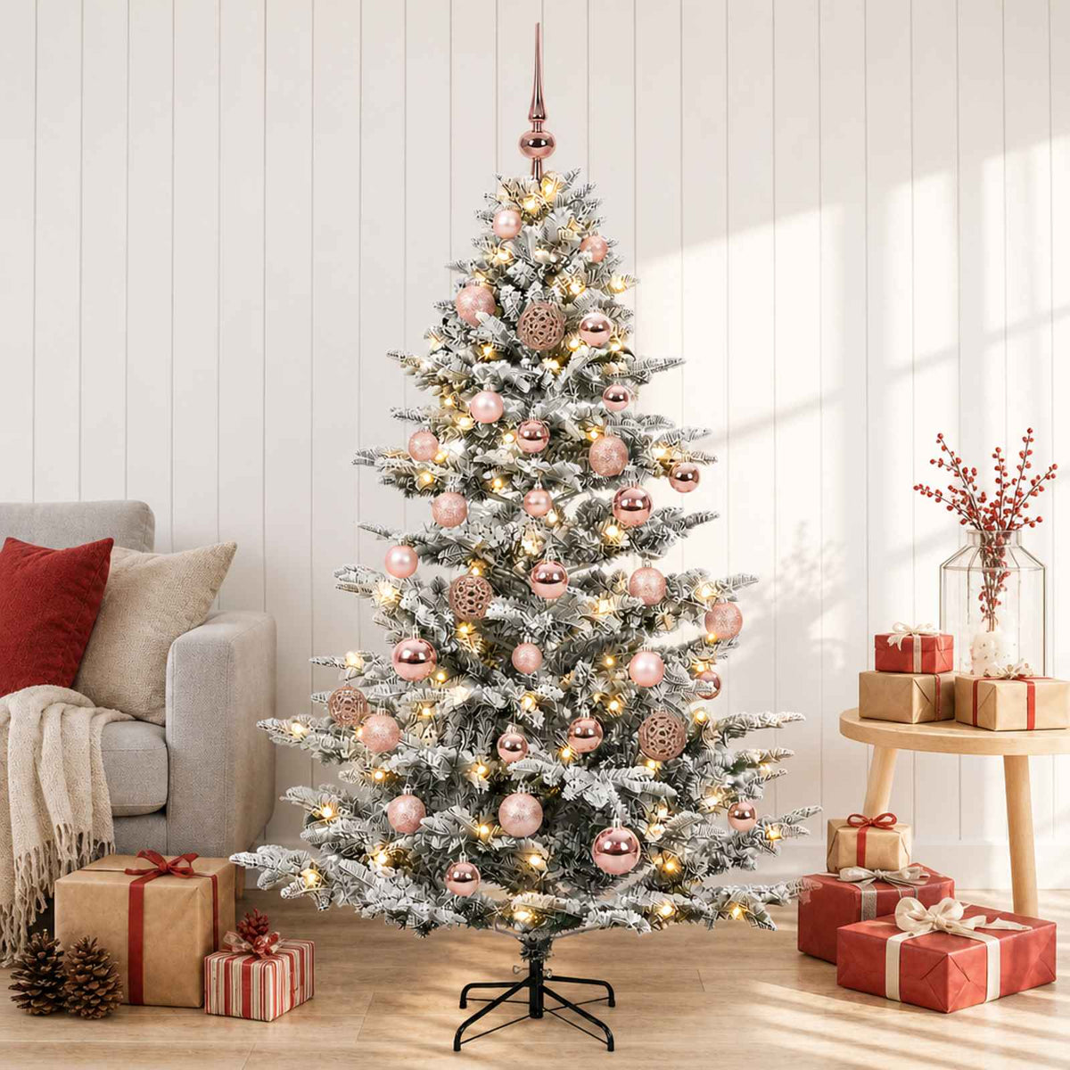 Artificial Christmas Tree with Bauble 120 cm 150 LEDs