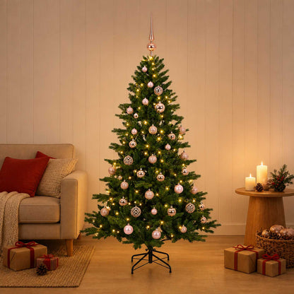 Artificial Christmas Tree with Bauble 150 cm 150 LEDs
