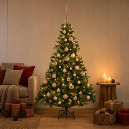 Artificial Christmas Tree with Bauble 150 cm 150 LEDs