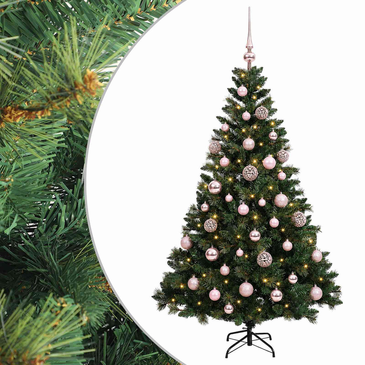 Artificial Christmas Tree with Bauble 150 cm 150 LEDs