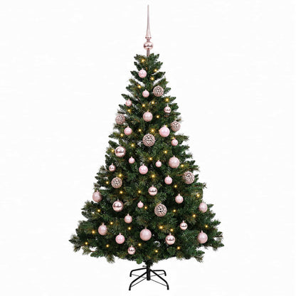 Artificial Christmas Tree with Bauble 150 cm 150 LEDs