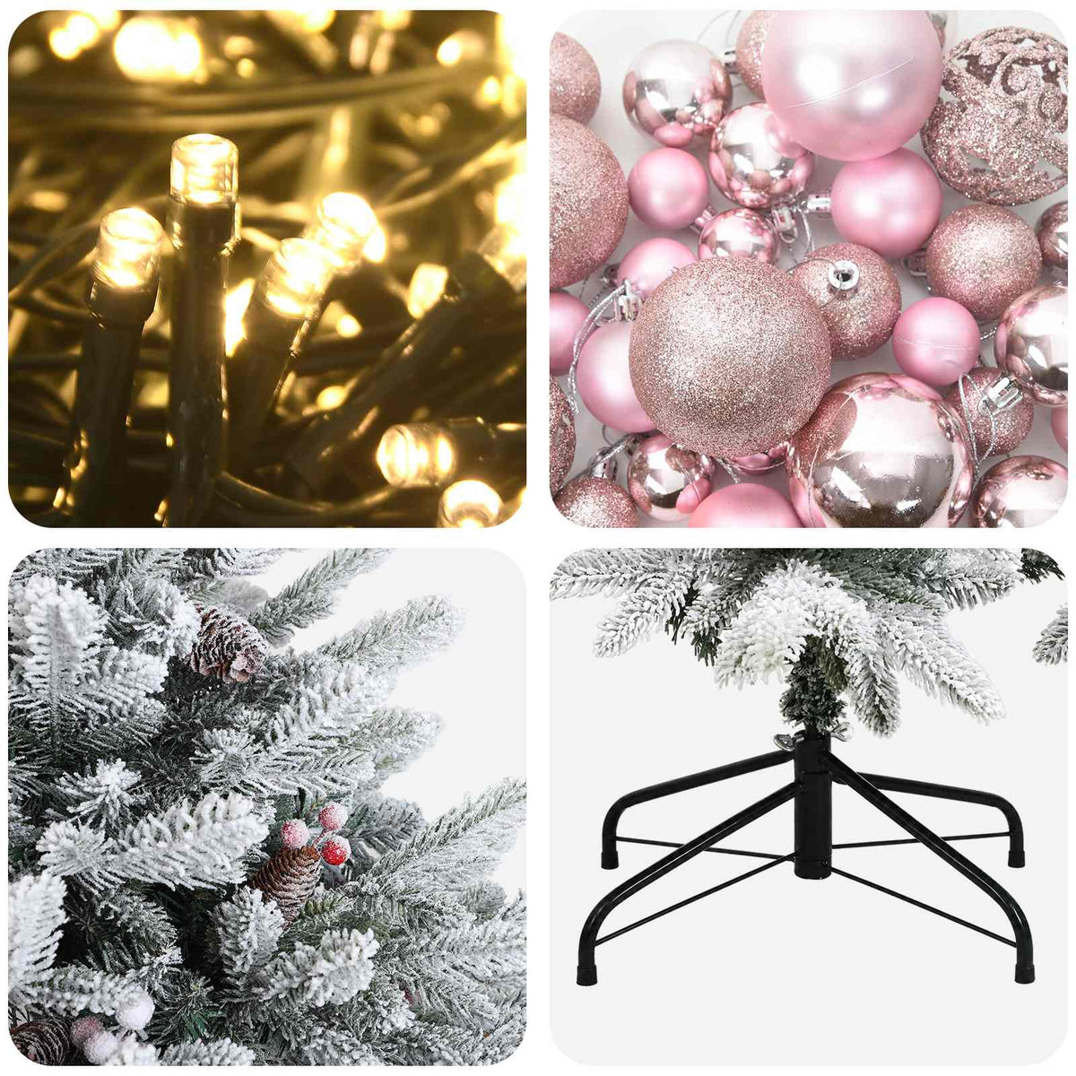 Artificial Christmas Tree with Bauble 120 cm 150 LEDs