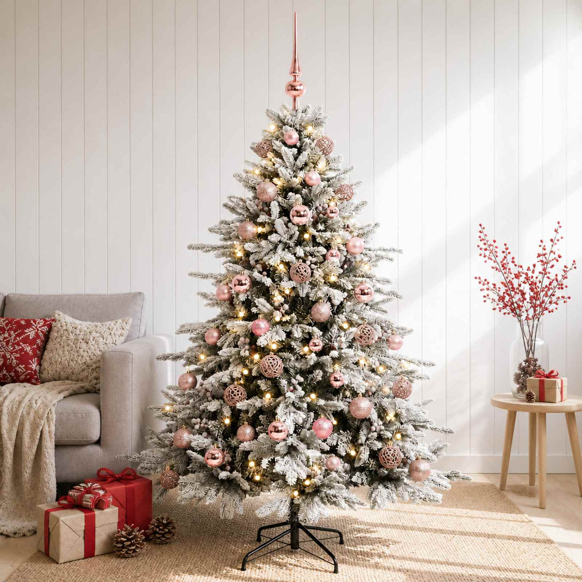 Artificial Christmas Tree with Bauble 120 cm 150 LEDs