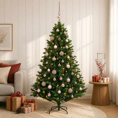 Artificial Christmas Tree with Bauble 150 cm 150 LEDs