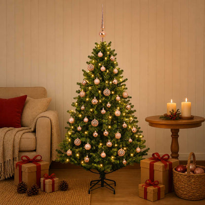 Artificial Christmas Tree with Bauble 150 cm 150 LEDs