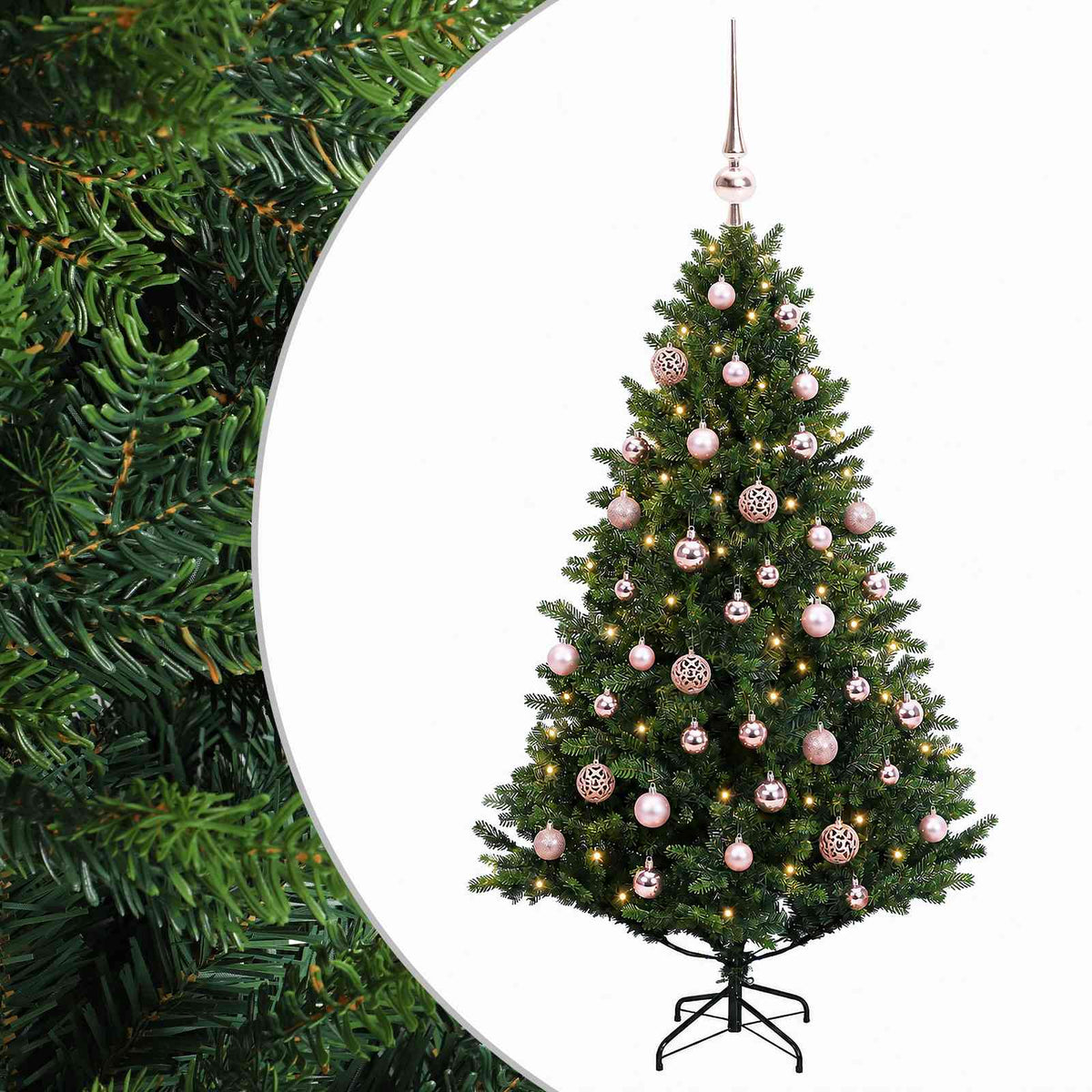 Artificial Christmas Tree with Bauble 150 cm 150 LEDs
