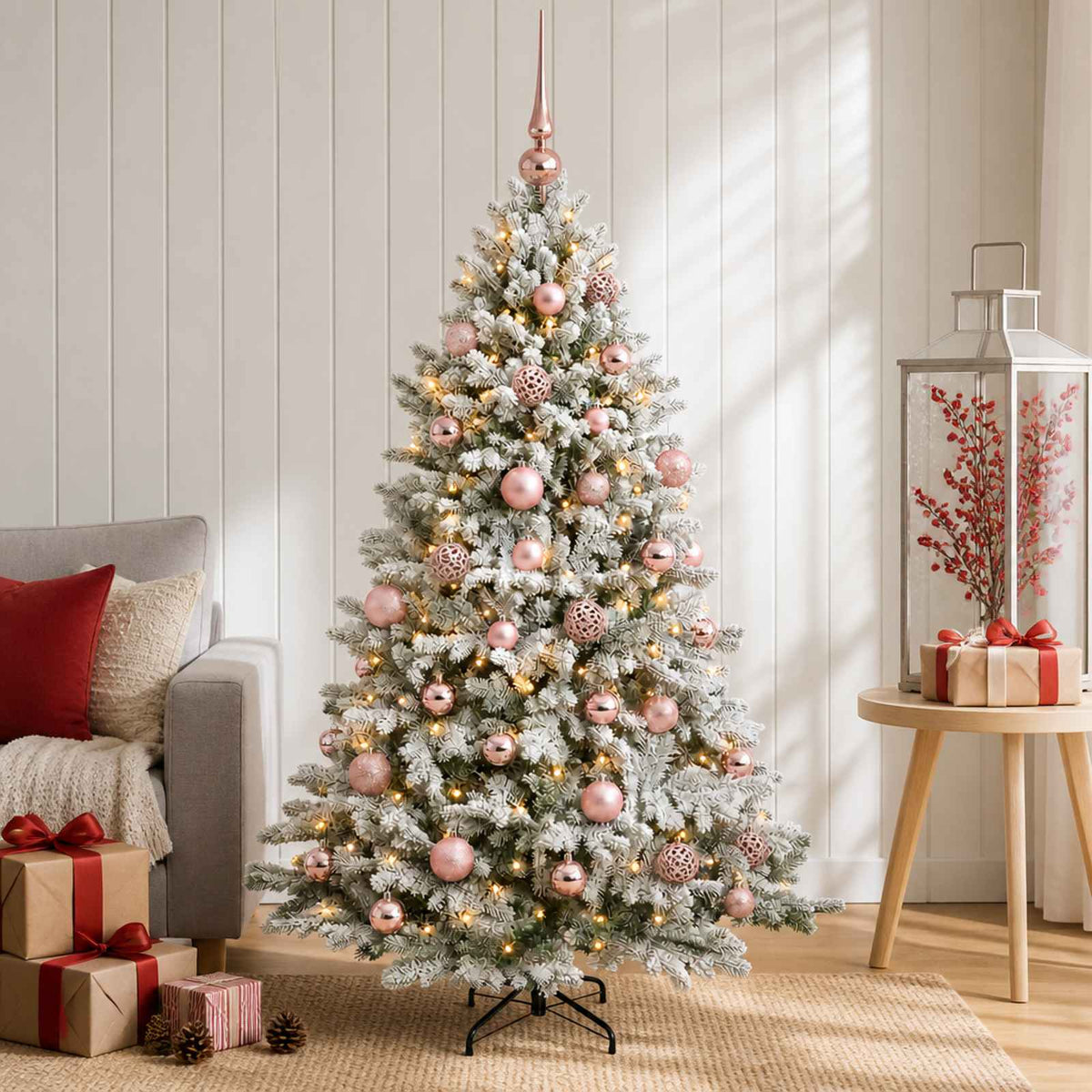 Artificial Christmas Tree with Bauble 150 cm 150 LEDs