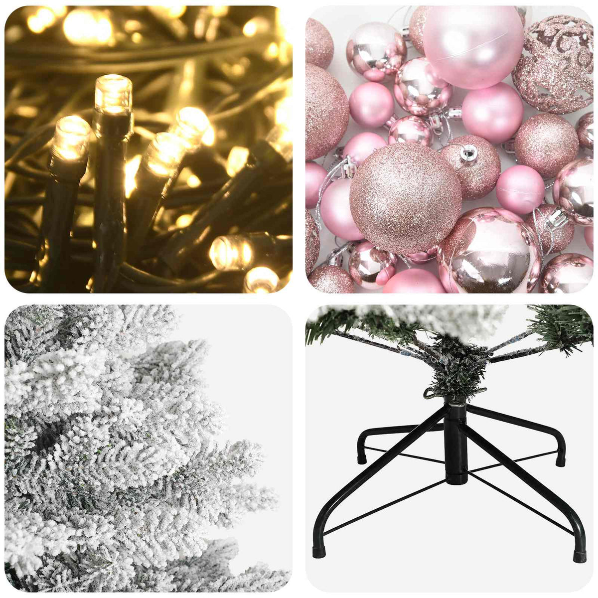 Artificial Christmas Tree with Bauble 150 cm 150 LEDs