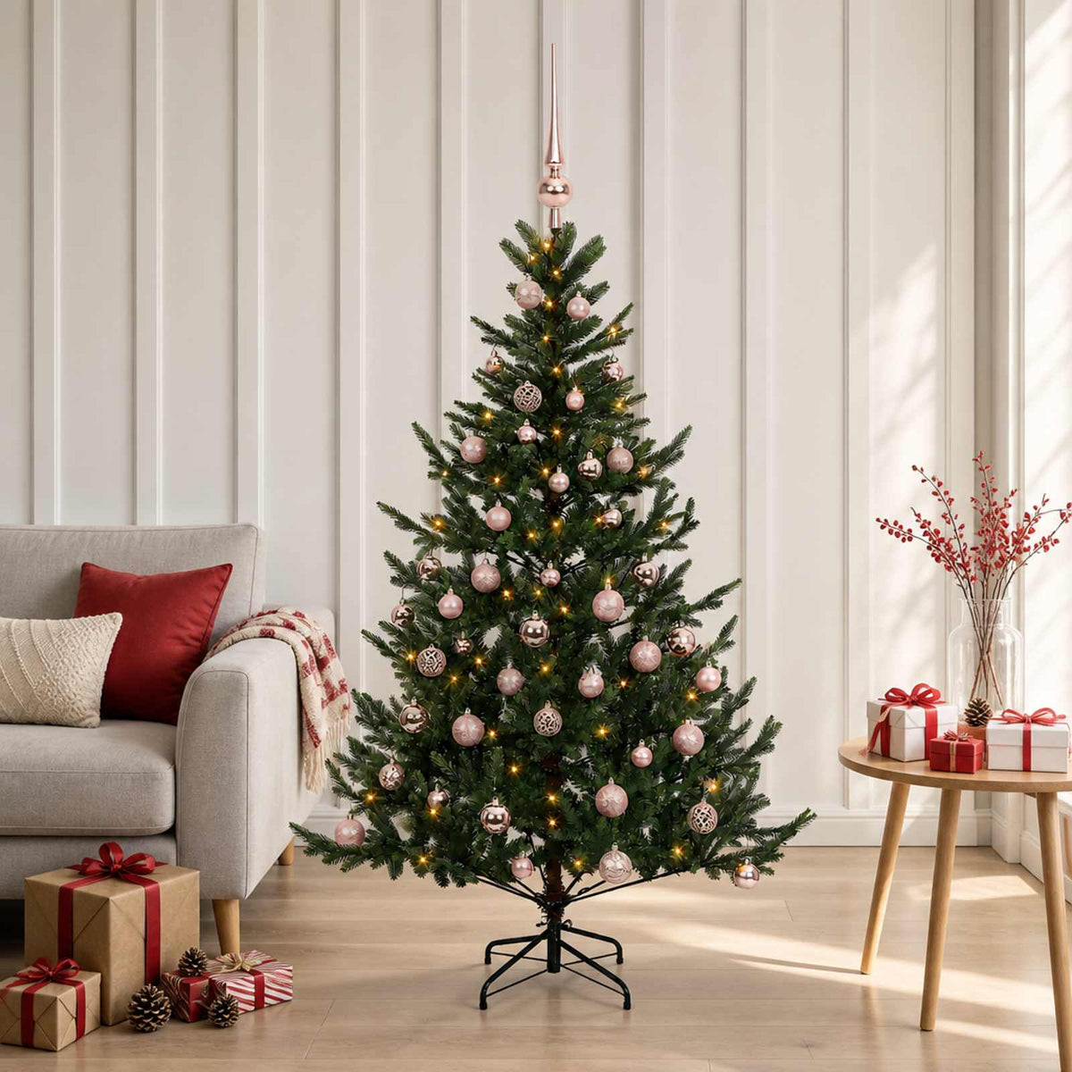 Artificial Christmas Tree with Bauble 120 cm 150 LEDs
