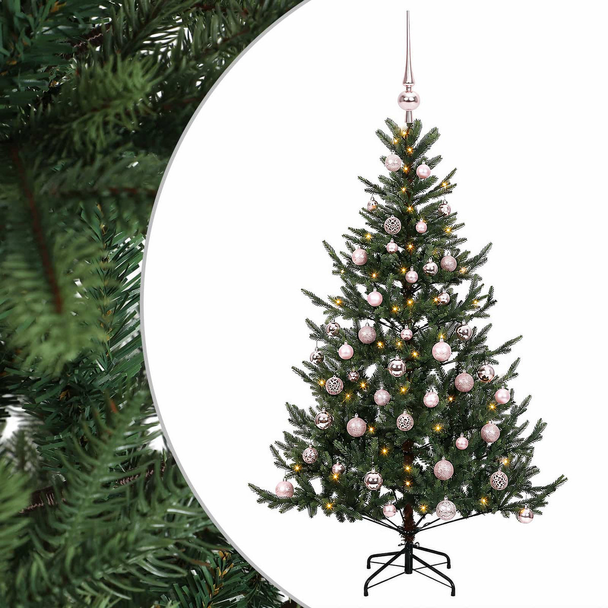 Artificial Christmas Tree with Bauble 150 cm 150 LEDs