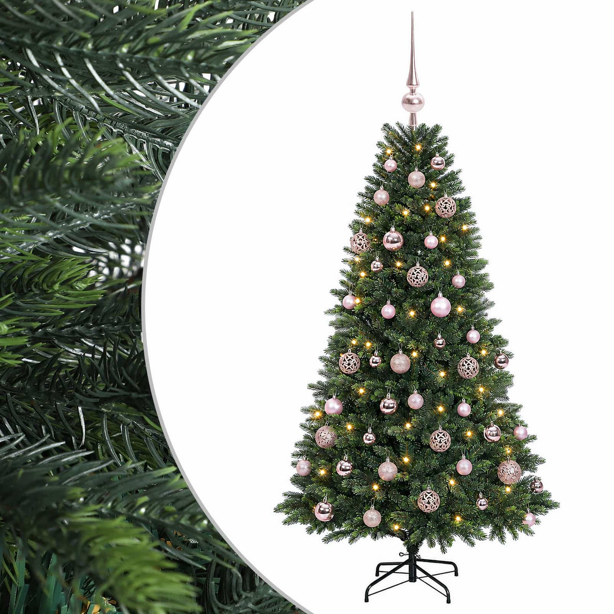 Artificial Christmas Tree with Bauble 120 cm 150 LEDs