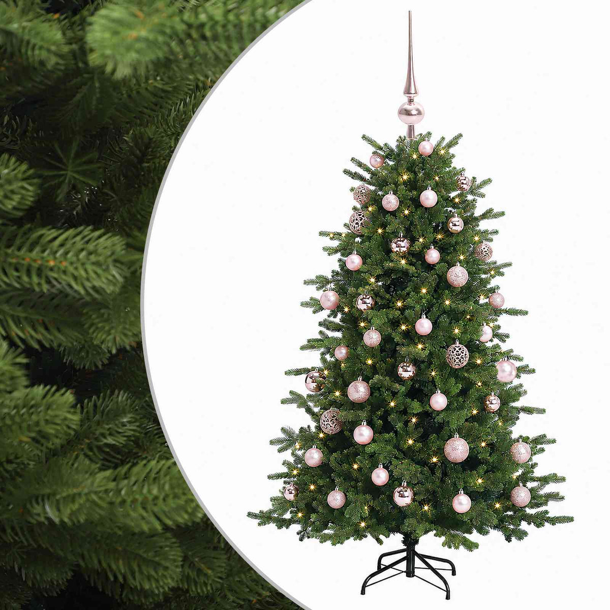 Artificial Christmas Tree with Bauble 150 cm 150 LEDs