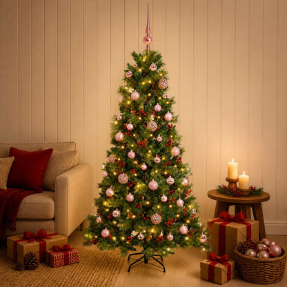 Artificial Christmas Tree with Bauble 150 cm 150 LEDs