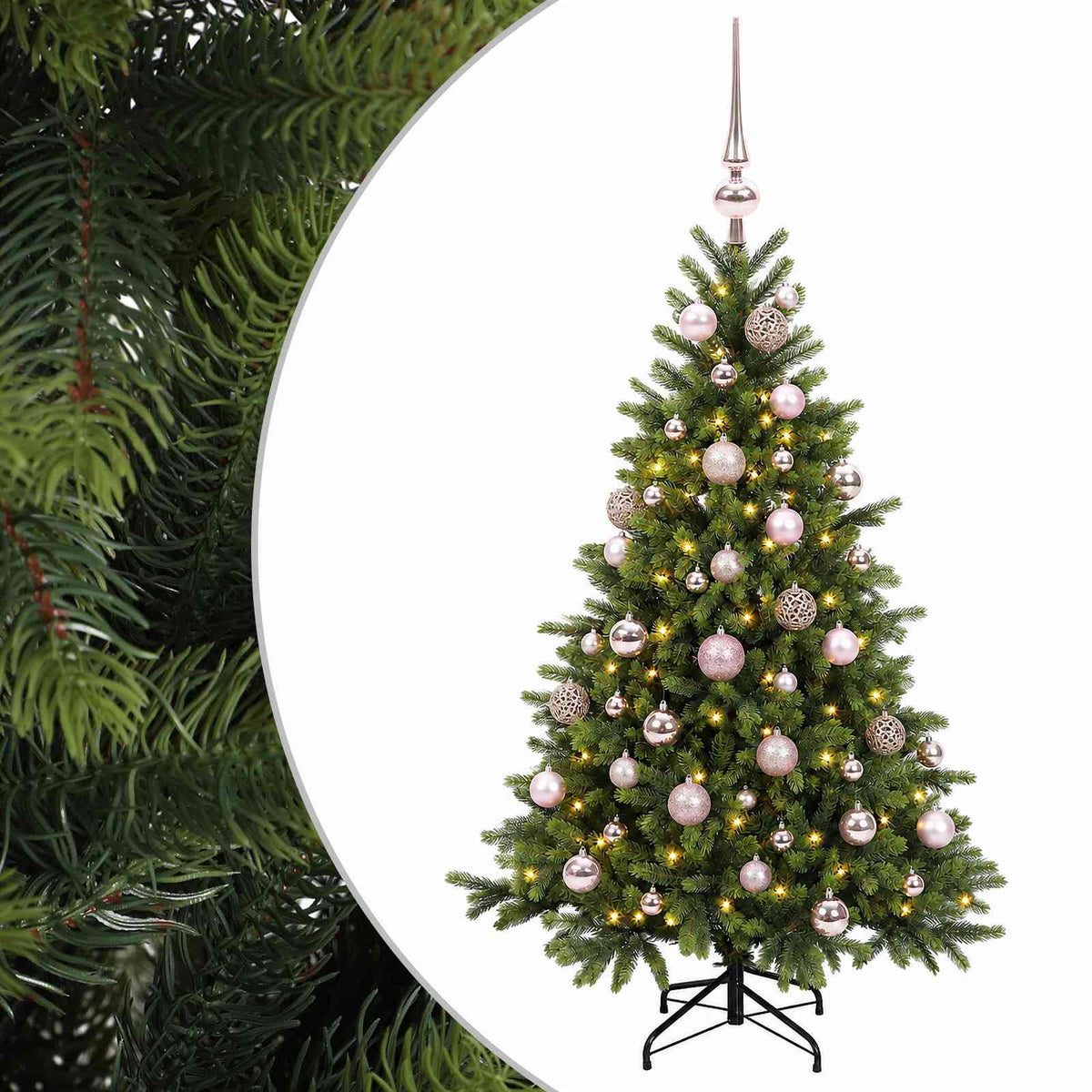 Artificial Christmas Tree with Bauble 120 cm 150 LEDs