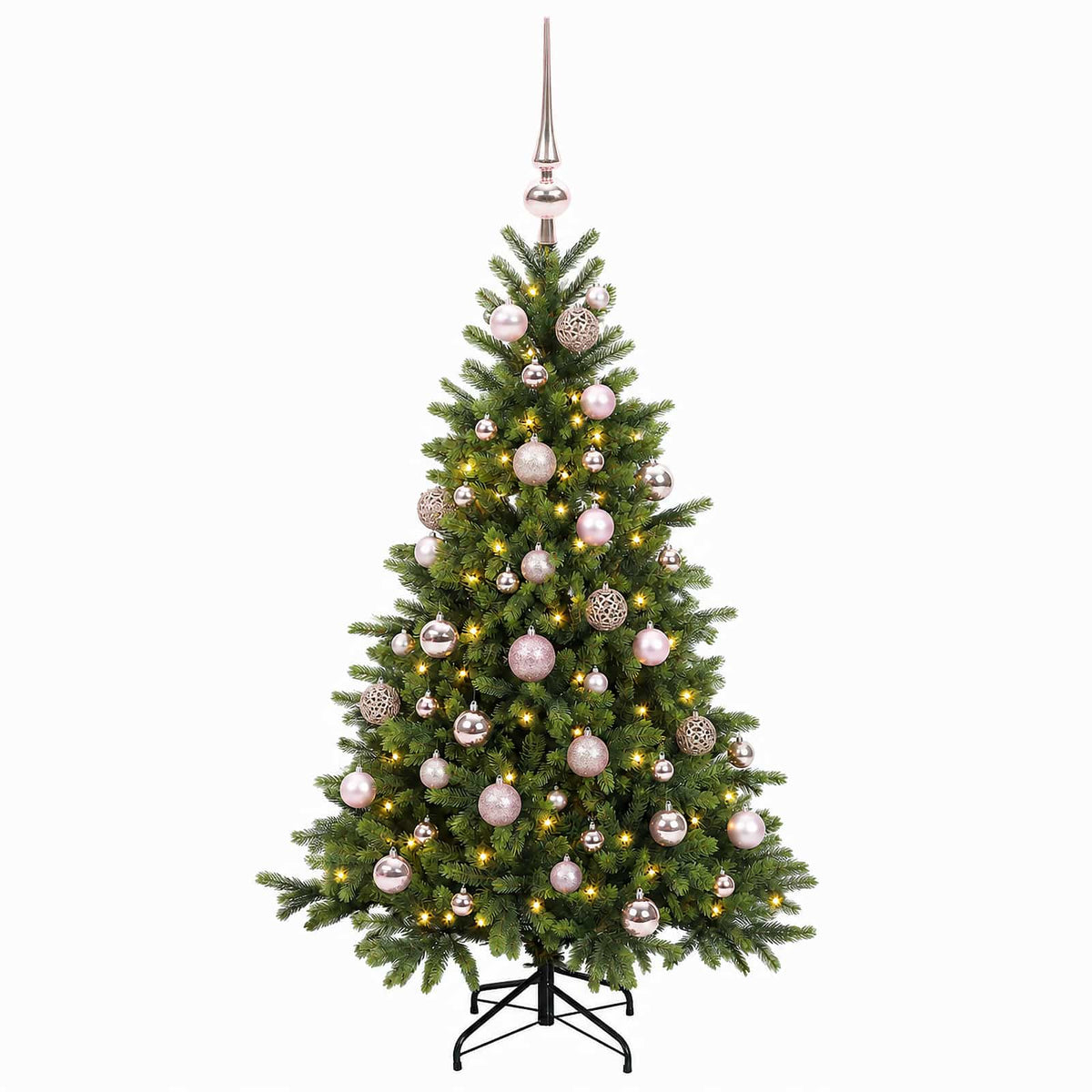 Artificial Christmas Tree with Bauble 150 cm 150 LEDs