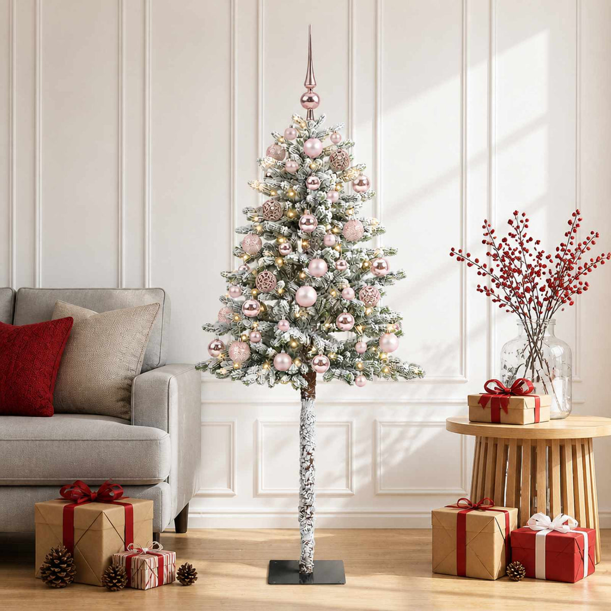 Artificial Christmas Tree with Bauble 120 cm 150 LEDs