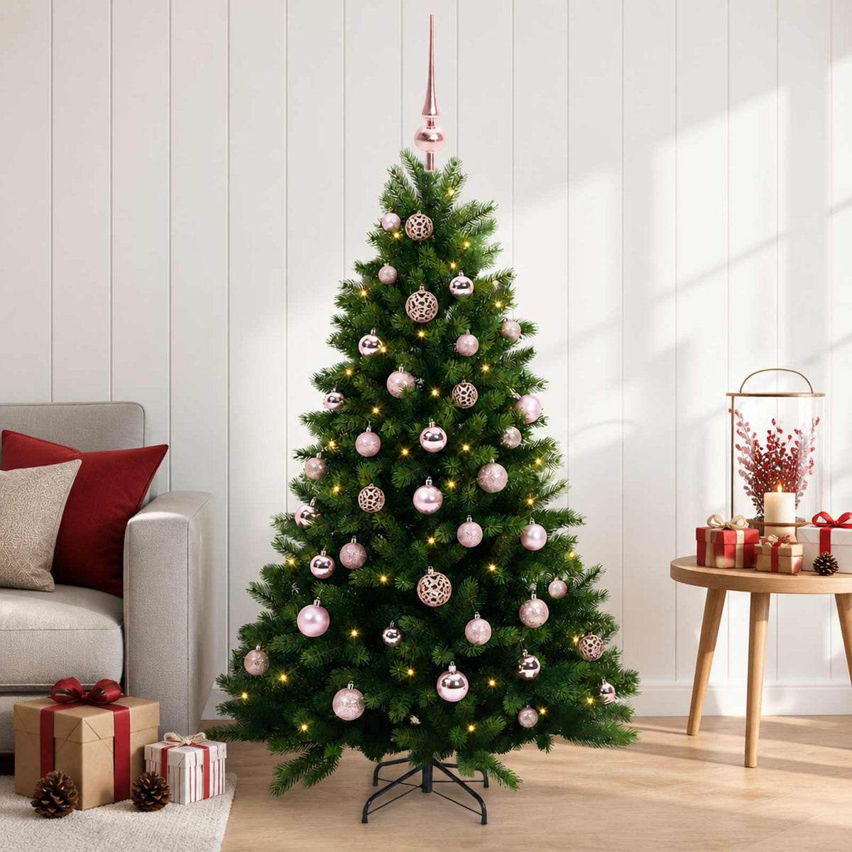 Artificial Christmas Tree with Bauble 120 cm 150 LEDs