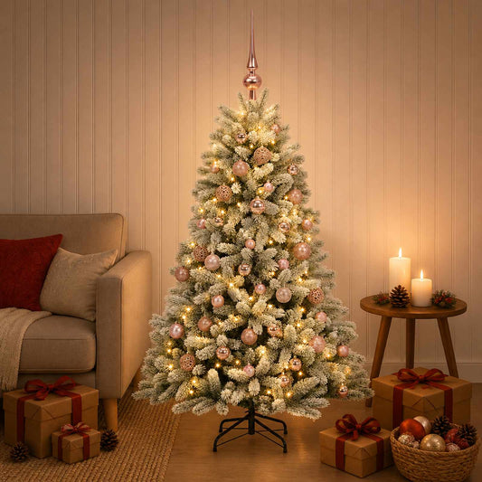 Artificial Christmas Tree with Bauble 150 cm 150 LEDs