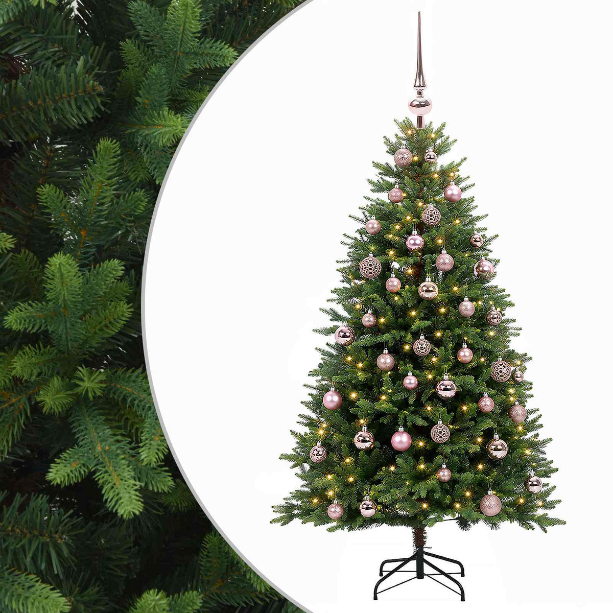 Artificial Christmas Tree with Bauble 120 cm 150 LEDs