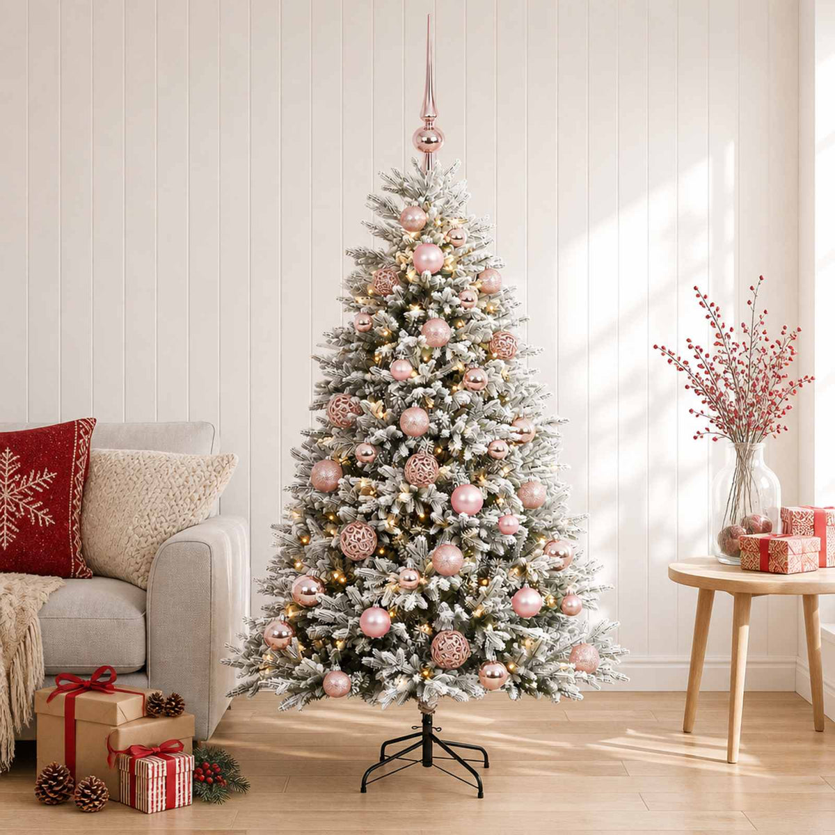 Artificial Christmas Tree with Bauble 120 cm 150 LEDs