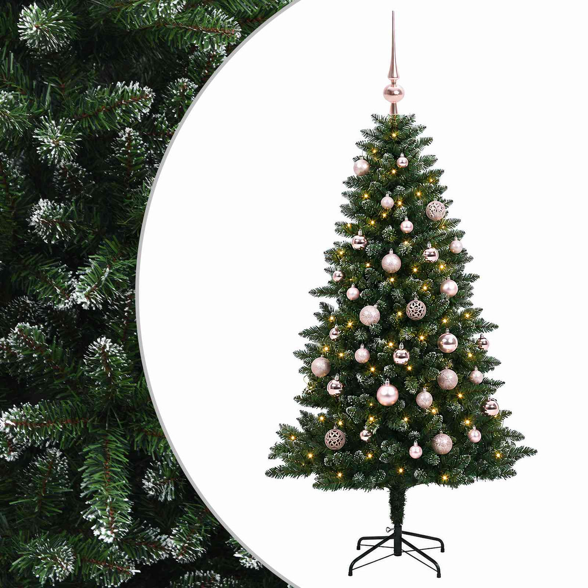 Artificial Christmas Tree with Bauble 150 cm 150 LEDs