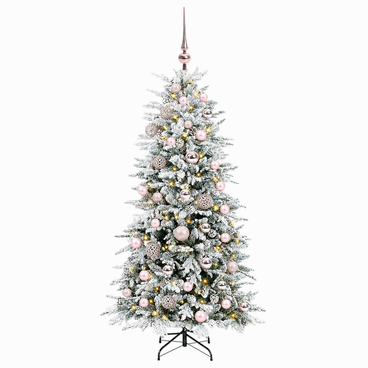 Artificial Hinged Christmas Tree 150 cm 150 LEDs Warm White