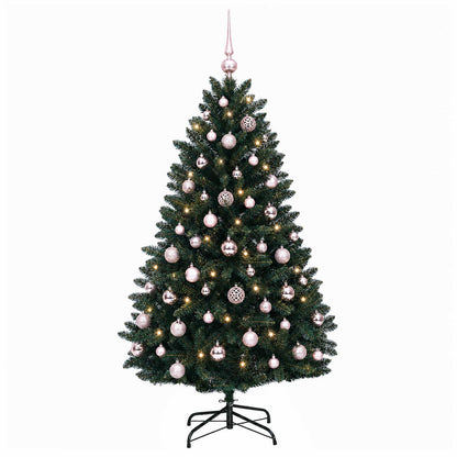 Artificial Christmas Tree Dark Green with Bauble 150 cm