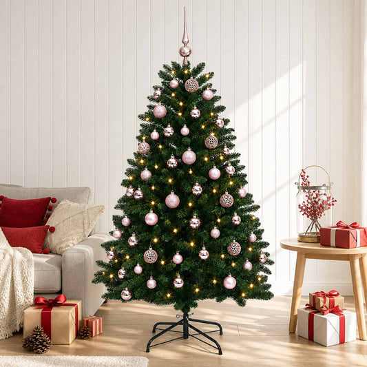 Artificial Christmas Tree Mid-green with Ornament 120 cm
