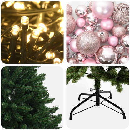 Artificial Christmas Tree Mid-green with Ornament 120 cm