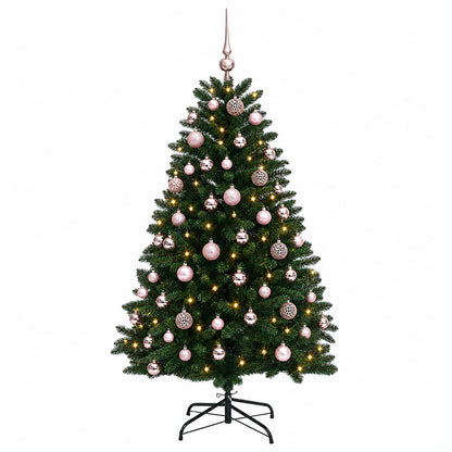 Artificial Christmas Tree Mid-green with Ornament 120 cm