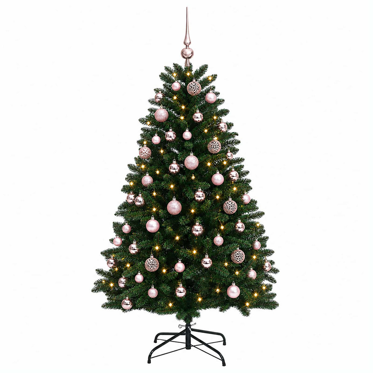 Artificial Christmas Tree Mid-green with Ornament 150 cm