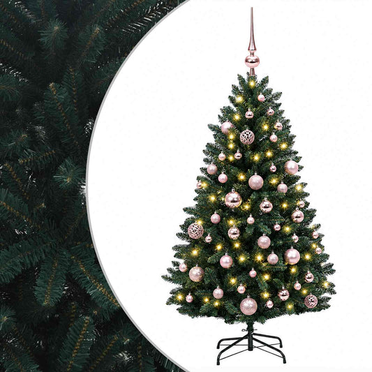 Artificial Christmas Tree Dark Green with Bauble 150 cm