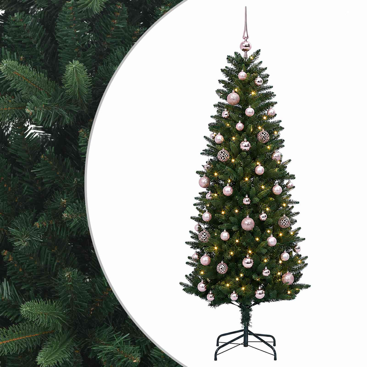Artificial Christmas Tree with Bauble 120 cm 150 LEDs