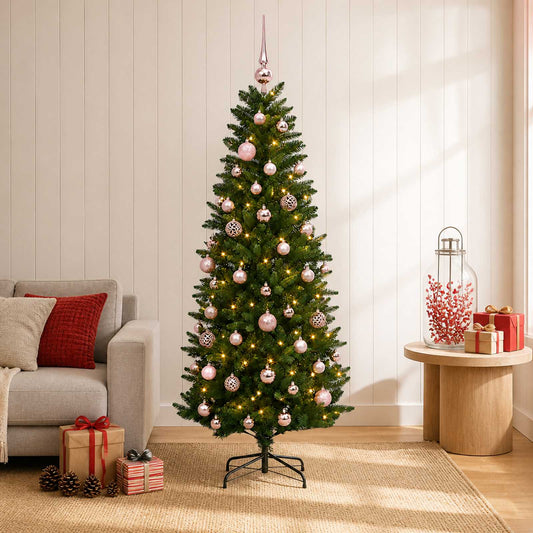 Artificial Christmas Tree with Bauble 150 cm 150 LEDs