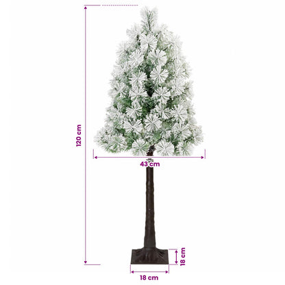 Artificial Hinged Christmas Tree with Baubles 120 cm 150 LEDs