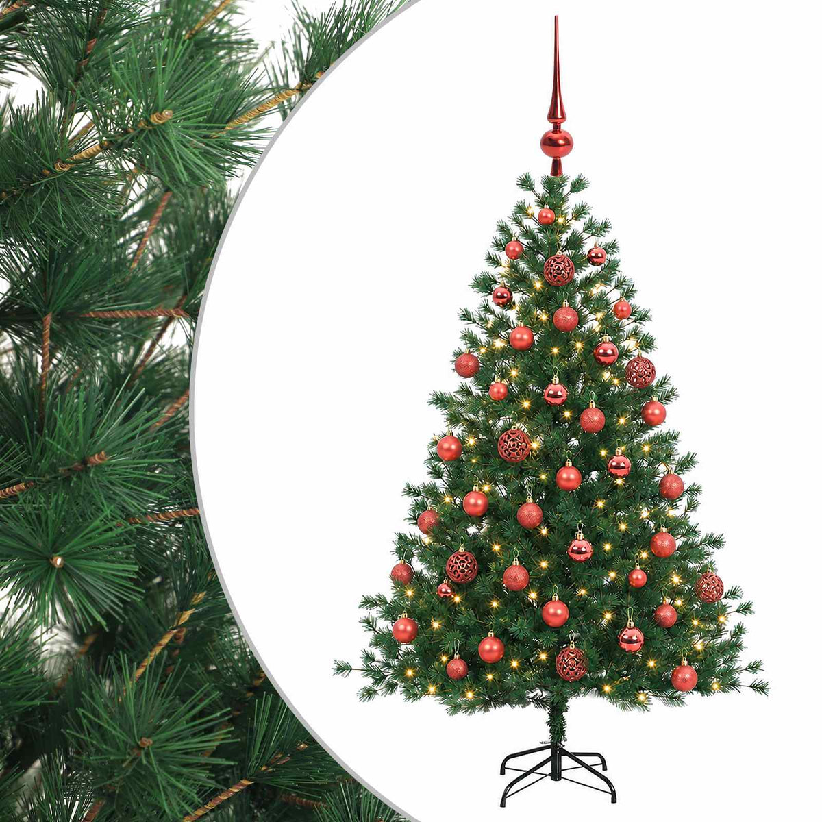 Artificial Christmas Tree with Bauble 120 cm 150 LEDs